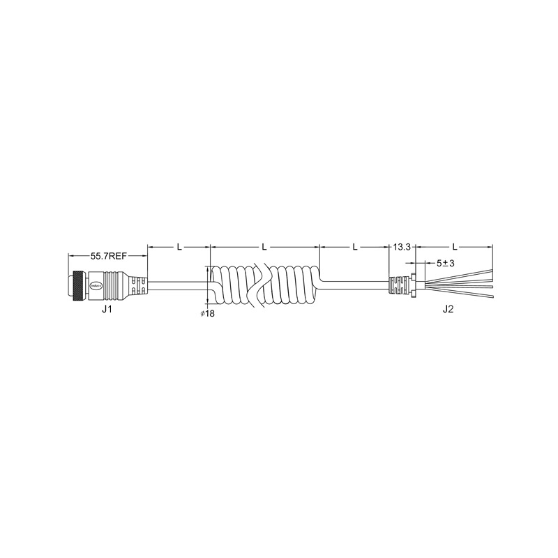 GX16 4pins female connector